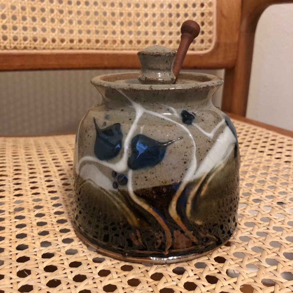 Handmade Ceramic Honey Pot